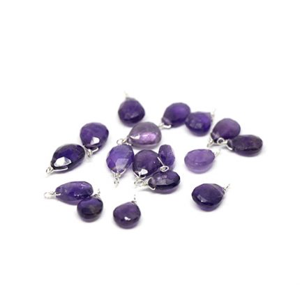 SP.MOTIF02.AMETHYST.AG kinitro κίνητρο εξαρτήματα κοσμημάτων ασημένια υλικά για κοσμήματα χονδρική ιανική ημιπολύτιμες ημιπολύτιμη μοτίφ κρεμαστό με πολύτιμες μοτιφ κρεμαστο με πολυτιμες
