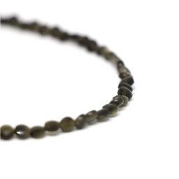 SP.KE.OBSIDIANGOLDEN.Φ kinitro κίνητρο εξαρτήματα κοσμημάτων ασημένια υλικά για κοσμήματα χονδρική λιανική πολύτιμες πολύτιμη κολιέ με πολύτιμες κολιε με πολυτιμες