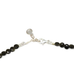 SP.KE.OBSIDIANGOLDEN.Φ kinitro κίνητρο εξαρτήματα κοσμημάτων ασημένια υλικά για κοσμήματα χονδρική λιανική πολύτιμες πολύτιμη κολιέ με πολύτιμες κολιε με πολυτιμες