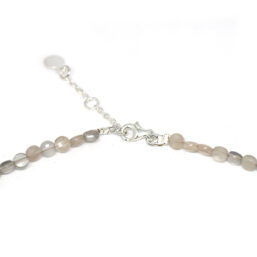 SP.KE.PEACHMOONSTONE.Φ kinitro κίνητρο εξαρτήματα κοσμημάτων ασημένια υλικά για κοσμήματα χονδρική λιανική πολύτιμες πολύτιμη κολιέ με πολύτιμες κολιε με πολυτιμες