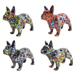 148-00503 Κεραμικός διακοσμητικός διακοσμητικος κουμπαράς κεραμικος κουμπαρας pomme pidou γαλλικό bulldog γαλλικο