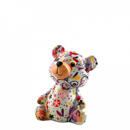 148-00629B διακοσμητικός διακοσμητικος Κεραμικός κουμπαράς κεραμικος κουμπαρας pomme pidou money box αρκουδάκι αρκουδακι