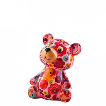 148-00629E διακοσμητικός διακοσμητικος Κεραμικός κουμπαράς κεραμικος κουμπαρας pomme pidou money box αρκουδάκι αρκουδακι