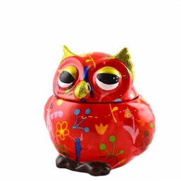 148-00691C βαζάκι βαζακι διακοσμητικός διακοσμητικος Κεραμικός κεραμικος pomme pidou κουκουβάγια κουκουβαγια