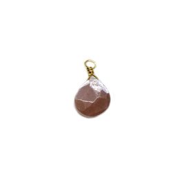 SP.MOTIF02.GOLDENSUNSTONE.G kinitro κίνητρο εξαρτήματα κοσμημάτων ασημένια υλικά για κοσμήματα χονδρική ιανική ημιπολύτιμες ημιπολύτιμη μοτίφ κρεμαστό με πολύτιμες μοτιφ κρεμαστο με πολυτιμες