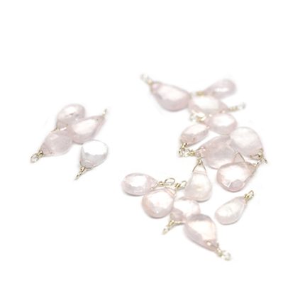 SP.MOTIF02.PINKMONGONITE.AG kinitro κίνητρο εξαρτήματα κοσμημάτων ασημένια υλικά για κοσμήματα χονδρική ιανική ημιπολύτιμες ημιπολύτιμη μοτίφ κρεμαστό με πολύτιμες μοτιφ κρεμαστο με πολυτιμες