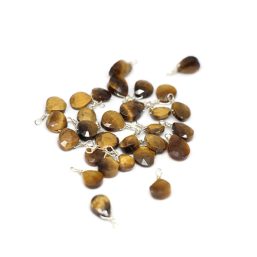SP.MOTIF02.TIGEREYE.AG kinitro κίνητρο εξαρτήματα κοσμημάτων ασημένια υλικά για κοσμήματα χονδρική ιανική ημιπολύτιμες ημιπολύτιμη μοτίφ κρεμαστό με πολύτιμες μοτιφ κρεμαστο με πολυτιμες
