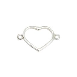 KO.189A.AG kinitro κίνητρο εξαρτήματα κοσμημάτων ασημένια υλικά για κοσμήματα χονδρική λιανική μοτίφ διακοσμητικά στοιχεία καρδιά καρδια αγάπη αγαπη