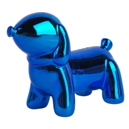 148-01275_blue διακοσμητικός διακοσμητικος Κεραμικός κουμπαράς κεραμικος κουμπαρας pomme pidou money box σκυλάκι σκυλακι σκύλος σκυλος