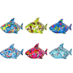 148-00756 διακοσμητικός διακοσμητικος Κεραμικός κουμπαράς κεραμικος κουμπαρας pomme pidou money box καρχαρίας καρχαριας