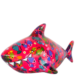 148-00756_6 διακοσμητικός διακοσμητικος Κεραμικός κουμπαράς κεραμικος κουμπαρας pomme pidou money box καρχαρίας καρχαριας