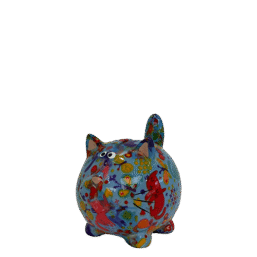 148-01328C διακοσμητικός διακοσμητικος Κεραμικός κουμπαράς κεραμικος κουμπαρας pomme pidou money box γατούλα γατουλα γατα γάτα