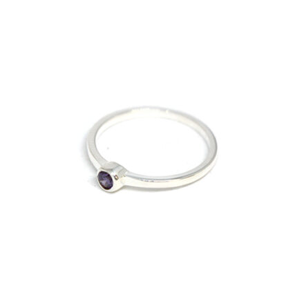R1103.PURPLE Ag925 kinitro κίνητρο εξαρτήματα κοσμημάτων ασημένια υλικά για κοσμήματα χονδρική λιανική δαχτυλίδι