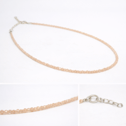 SP.KE.PEACHMOONSTONE.42+3 kinitro κίνητρο εξαρτήματα κοσμημάτων ασημένια υλικά για κοσμήματα χονδρική λιανική πολύτιμες πολύτιμη κολιέ με πολύτιμες κολιε με πολυτιμες