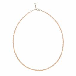 SP.KE.PEACHMOONSTONE.42+3 kinitro κίνητρο εξαρτήματα κοσμημάτων ασημένια υλικά για κοσμήματα χονδρική λιανική πολύτιμες πολύτιμη κολιέ με πολύτιμες κολιε με πολυτιμες